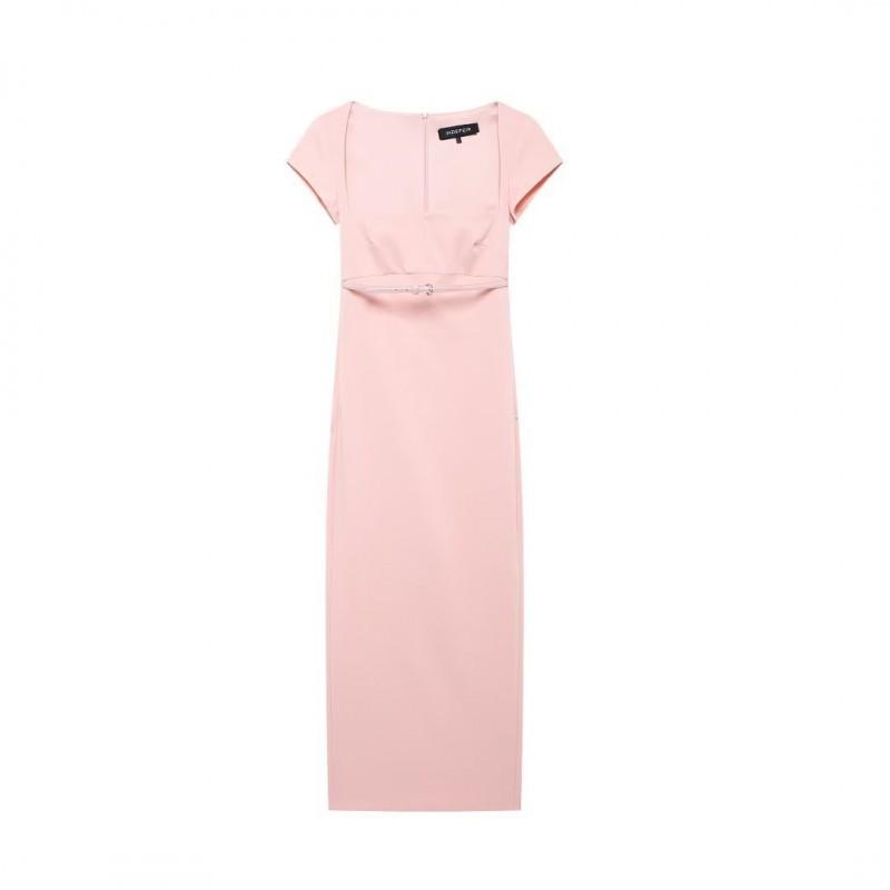 European American Women s Clothing Summer Fashionable Slim-fitting Long Dress With Belt M розовый
European American Women s Clothing Summer Fashionable Slim-fitting Long Dress With Belt M розовый