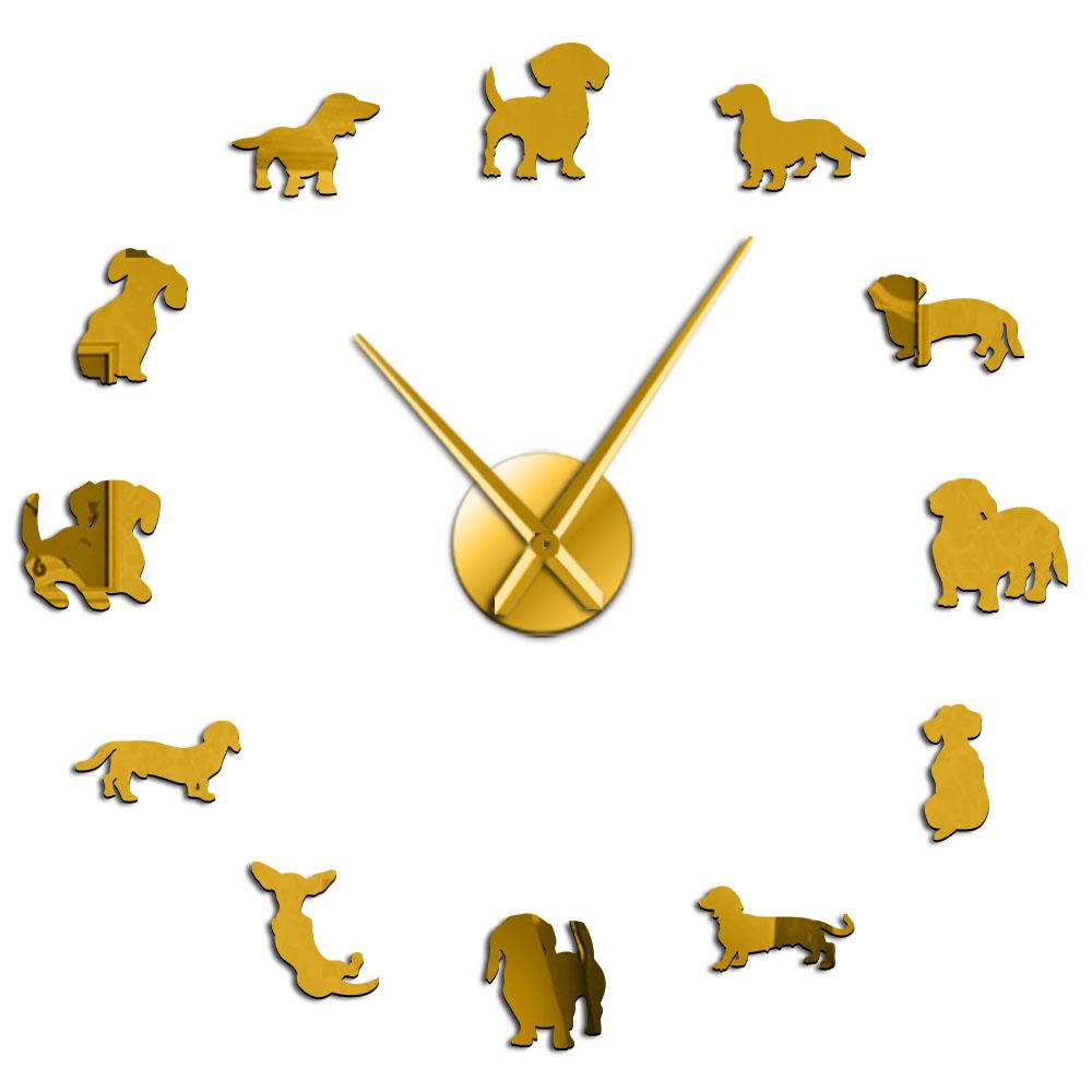 DIY Dachshund Wall Art Wiener-Dog Puppy Dog Pet Frameless Giant Wall Clock With Mirror Effect Sausage Dog Large Clock Wall Watch (Gold,27 Inch) золотой
DIY Dachshund Wall Art Wiener-Dog Puppy Dog Pet Frameless Giant Wall Clock With Mirror Effect Sausage Dog Large Clock Wall Watch (Gold,27 Inch) золотой