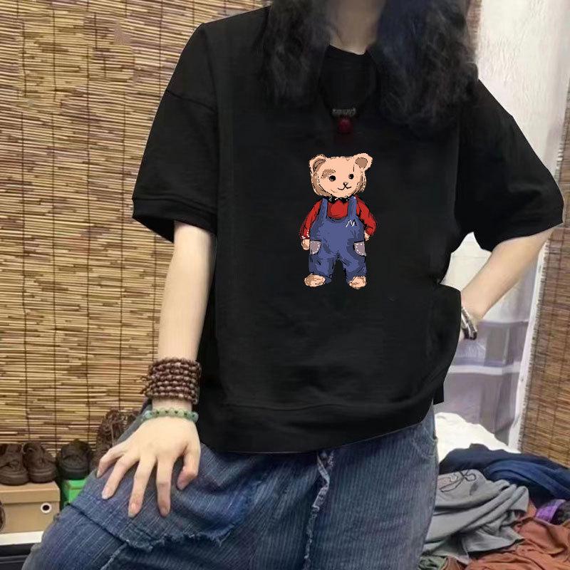 New Women s 100% Cotton Casual Short Sleeve T-Shirt, Loose Fit, Slimming Half Sleeve with Trendy Print, Plus Size Available S (up to 42.5 kg)
New Women s 100% Cotton Casual Short Sleeve T-Shirt, Loose Fit, Slimming Half Sleeve with Trendy Print, Plus Size Available S (up to 42.5 kg)