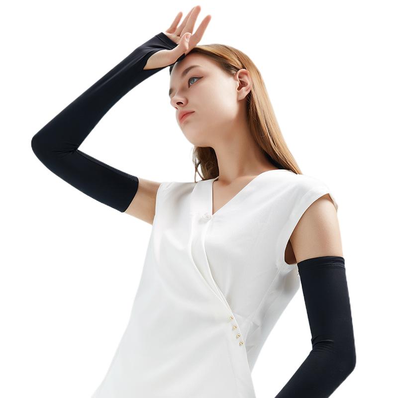 Летние рукава для защиты от солнца, женские рукава из ледяного шелка для езды на открытом воздухе, УФ-длинные дышащие рукава из ледяного шелка 5
Летние рукава для защиты от солнца, женские рукава из ледяного шелка для езды на открытом воздухе, УФ-длинные дышащие рукава из ледяного шелка 5