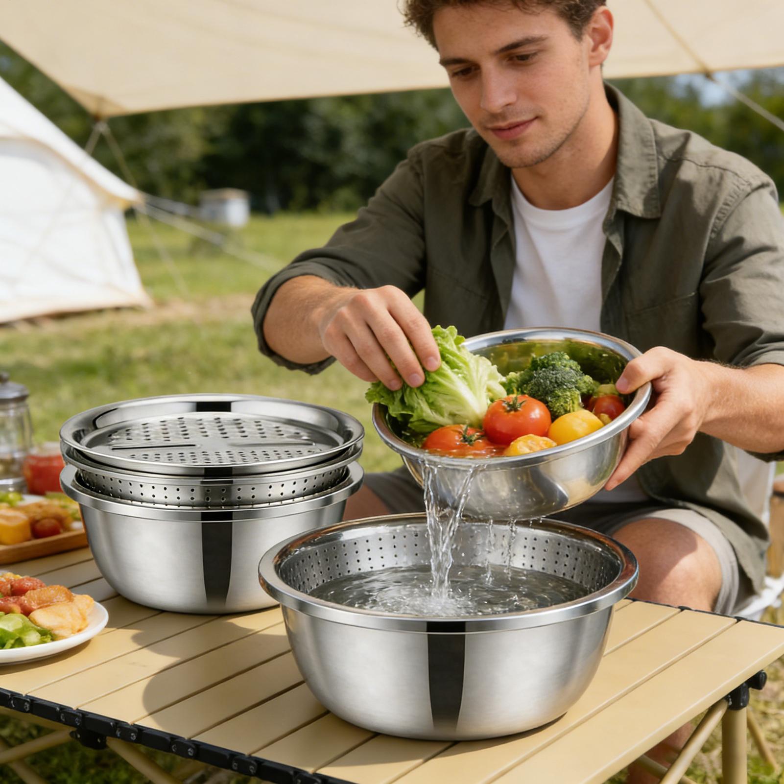 Stainless Steel Drain Bowl Multifunctional 26cm Colander Basket Set For Vegetables Fruits Rice Washing Draining Kitchen Home China Mainland
Stainless Steel Drain Bowl Multifunctional 26cm Colander Basket Set For Vegetables Fruits Rice Washing Draining Kitchen Home China Mainland