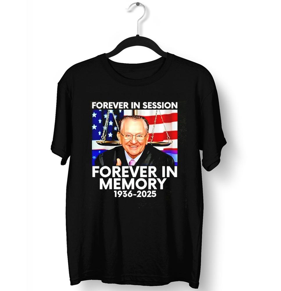 Judge Frank Caprio 1936-2025 Forever in Session Shirt Unisex S-5XL 1H0501 Unisex T-Shirt S
Judge Frank Caprio 1936-2025 Forever in Session Shirt Unisex S-5XL 1H0501 Unisex T-Shirt S
