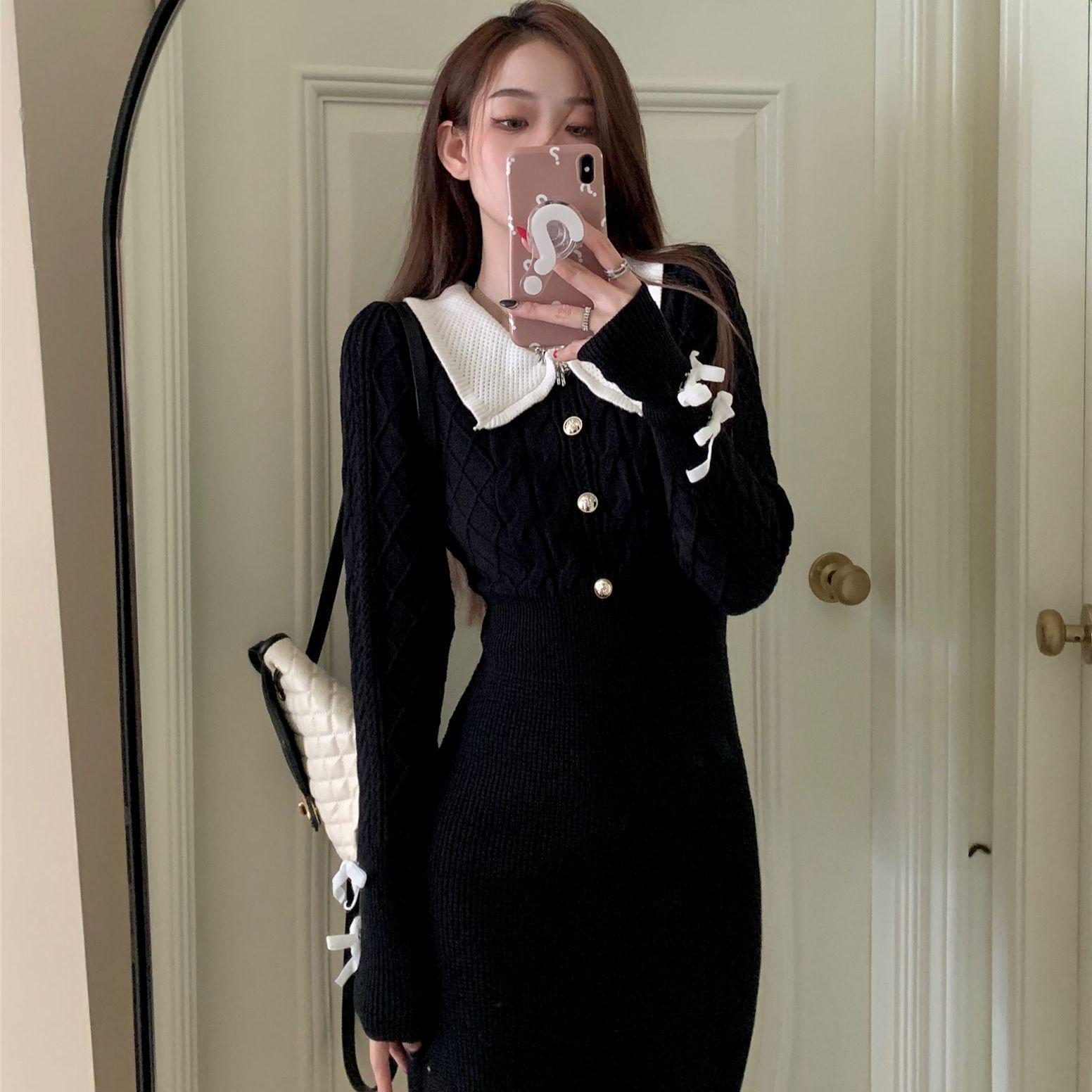 Сладкое и пикантное женское серое вязаное платье-свитер - Осень/Зима Облегающий стиль бодикон One Size чёрный
Сладкое и пикантное женское серое вязаное платье-свитер - Осень/Зима Облегающий стиль бодикон One Size чёрный