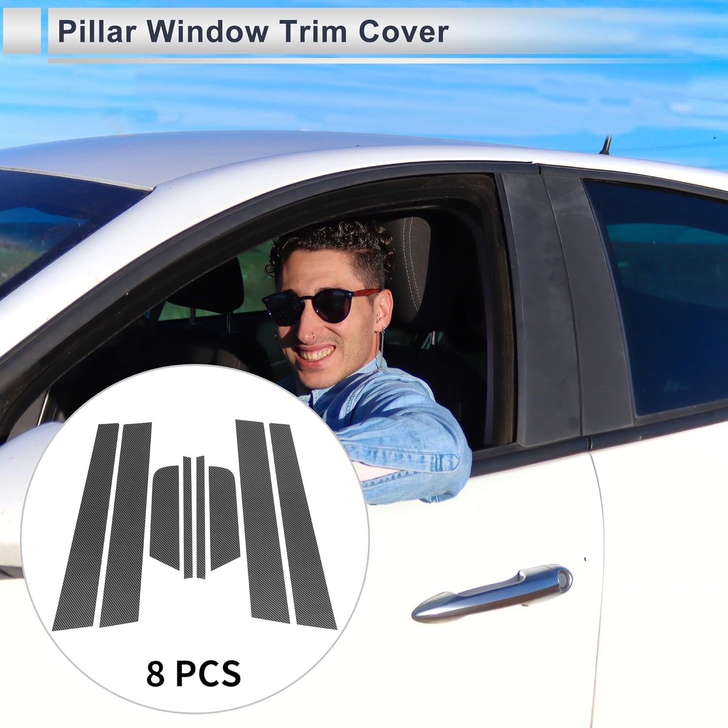 Front Rear Left Right Door Pillar Window Trim for Mazda 3 Axela 2006-2012 Anti Scratch Sticker Pillar Posts Cover 8 Pcs Carbon Fiber Pattern Black
Front Rear Left Right Door Pillar Window Trim for Mazda 3 Axela 2006-2012 Anti Scratch Sticker Pillar Posts Cover 8 Pcs Carbon Fiber Pattern Black