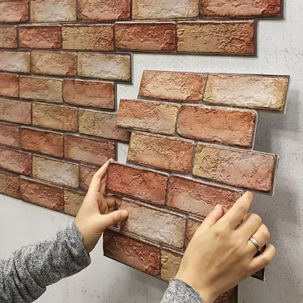 10 pcs 2025 Waterproof Wall Panels Brick Shape 3D Wallpaper Moisture-Proof Retro Home Decorative 30-30CM
10 pcs 2025 Waterproof Wall Panels Brick Shape 3D Wallpaper Moisture-Proof Retro Home Decorative 30-30CM