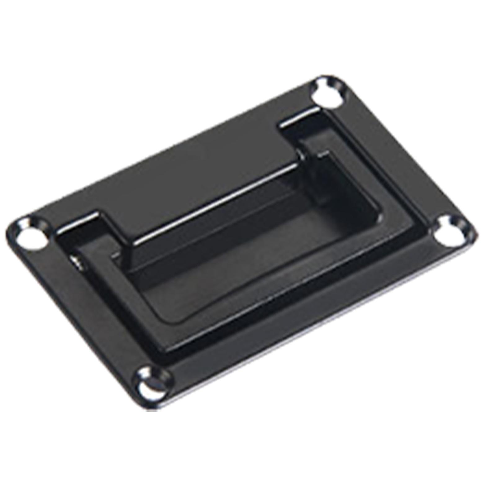 Складная ручка из цинкового сплава, утопленная ручка, современная мебельная ручка, фурнитура для кухонных шкафов, дверная ручка, прочная S чёрный