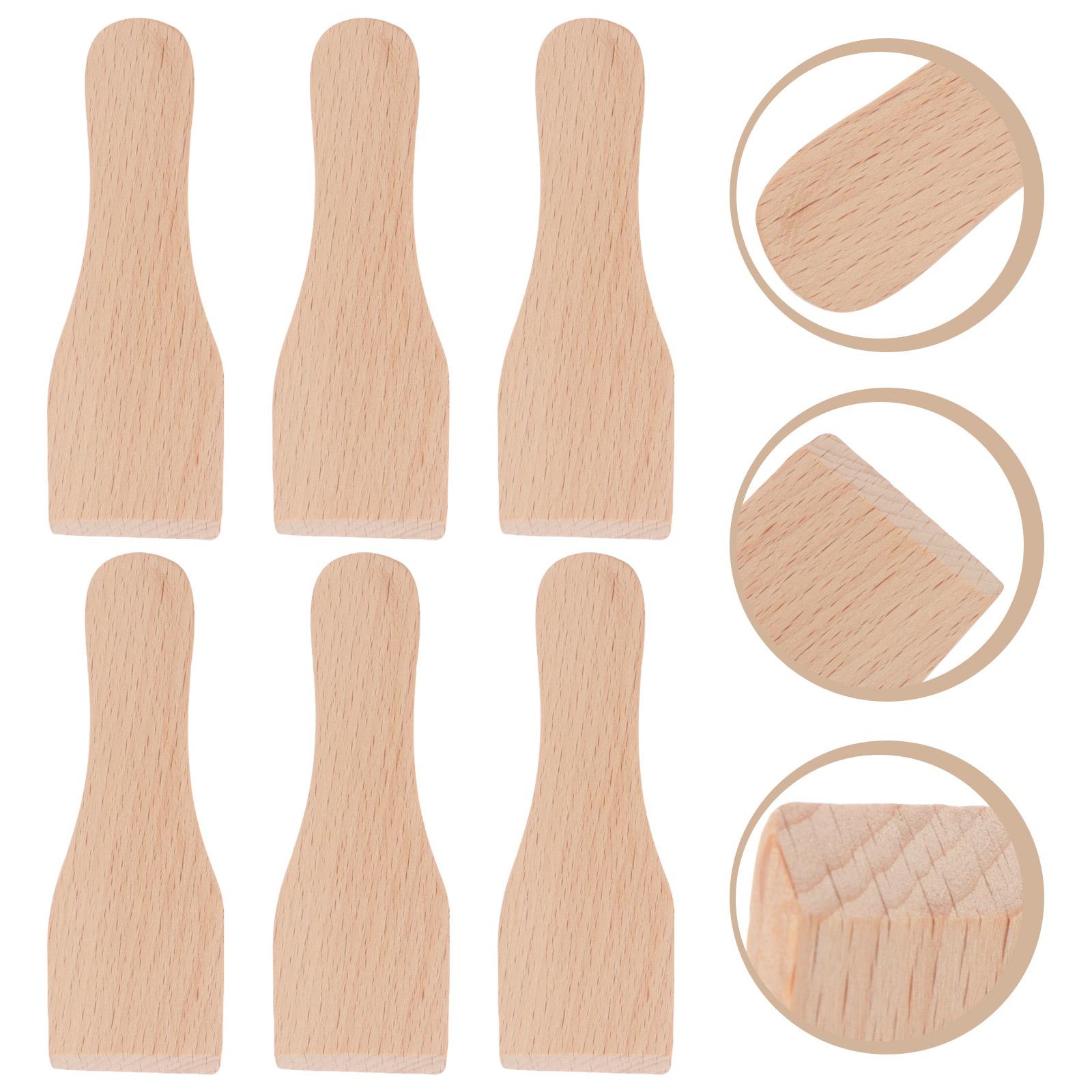 6 Pcs Jam Small Wooden Cream Portable Pastry Spatula Cheese Scraper Non-stick Multi-purpose Wood Scraper Heat-resistant Cooking 12.50X4.50X1.00CM
6 Pcs Jam Small Wooden Cream Portable Pastry Spatula Cheese Scraper Non-stick Multi-purpose Wood Scraper Heat-resistant Cooking 12.50X4.50X1.00CM