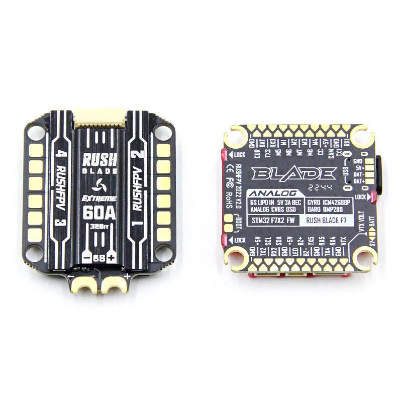 Стек польотного контролера RUSHFPV F722 BLADE V2
Стек польотного контролера RUSHFPV F722 BLADE V2