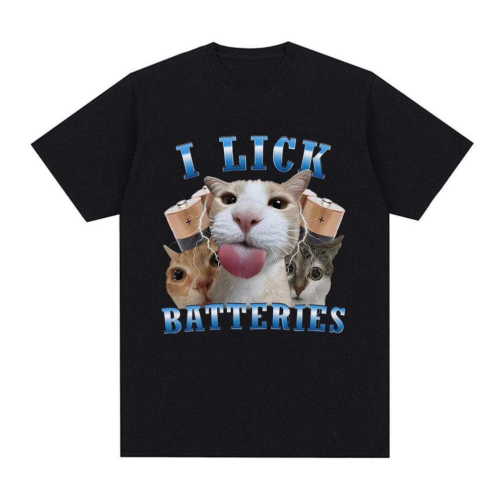 I Lick Batteries Funny Cat Meme Graphic T-shirt Men Women Clothes Fashion Short Sleeve T-shirts Casual Cotton Oversized T Shirt XXXXL чорний
I Lick Batteries Funny Cat Meme Graphic T-shirt Men Women Clothes Fashion Short Sleeve T-shirts Casual Cotton Oversized T Shirt XXXXL чорний