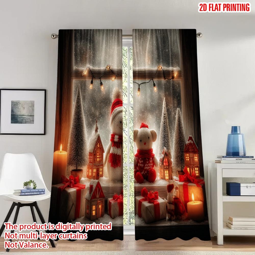 2pcs 2D flat printing Christmas Hot Curtains Cozy Christmas Scene Gifts Digital Printed Polyester Drapes Spring Use for Po 100*130 HOOK 1pcs
2pcs 2D flat printing Christmas Hot Curtains Cozy Christmas Scene Gifts Digital Printed Polyester Drapes Spring Use for Po 100*130 HOOK 1pcs