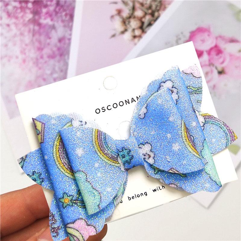 Радужная двухслойная заколка-бант для волос для девочек - Детские аксессуары Bow Only синий
Радужная двухслойная заколка-бант для волос для девочек - Детские аксессуары Bow Only синий