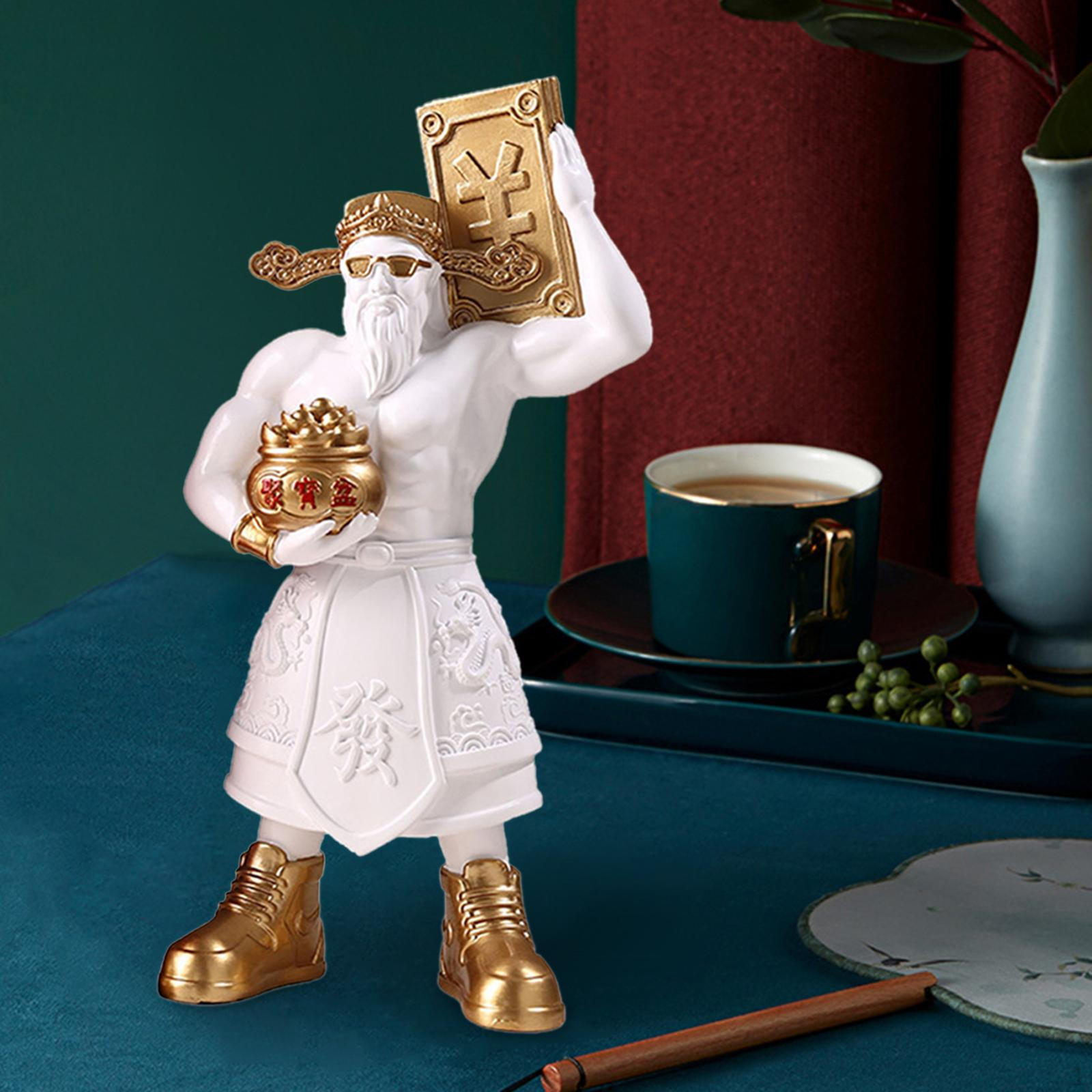 Chinese God of Wealth Figurine Desktop Ornament Decorative Fortune Sculpture Cai Shen Statue for
Chinese God of Wealth Figurine Desktop Ornament Decorative Fortune Sculpture Cai Shen Statue for