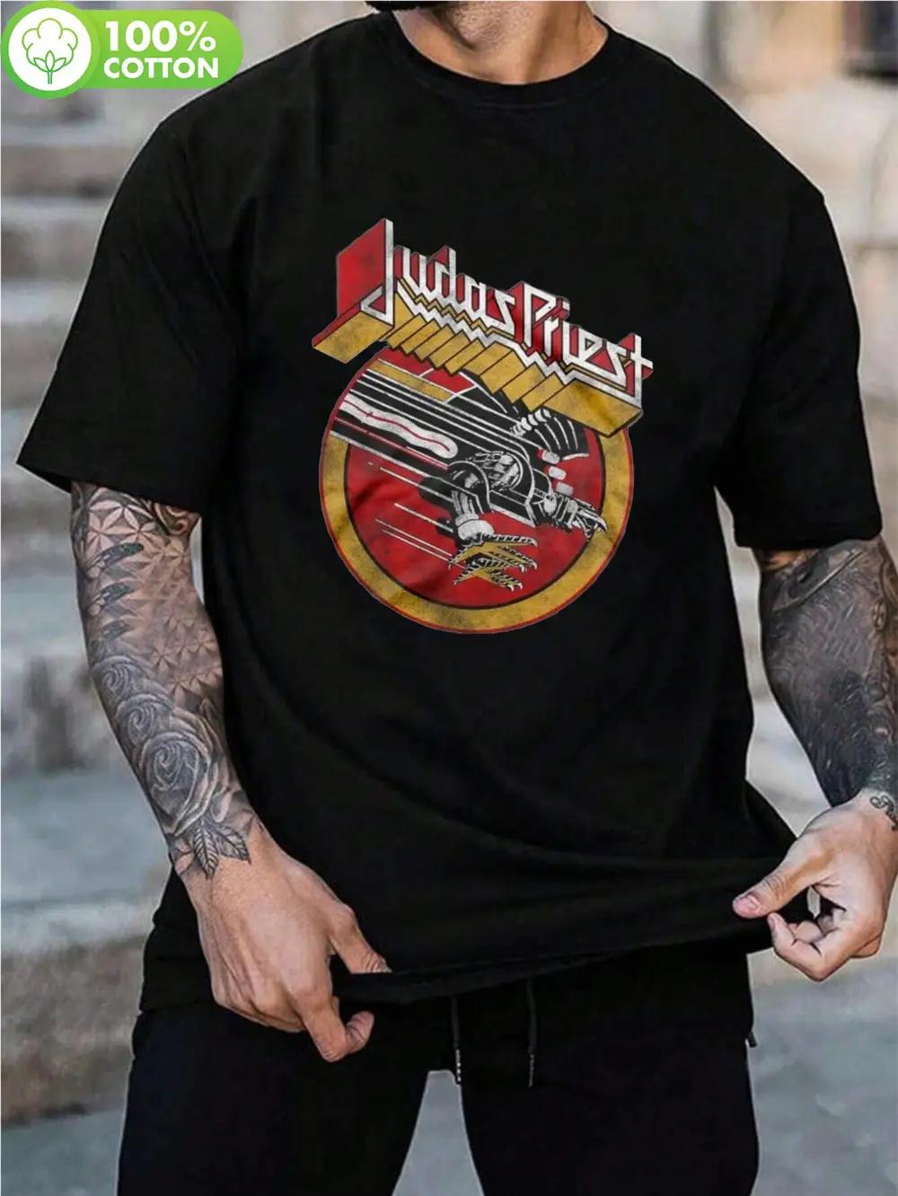 Vintage Judas Priest Tour Logo Graphic T-shirt - 100% Cotton Regular Fit Black Band Tee with Red & Yellow Winged Design XXXL
Vintage Judas Priest Tour Logo Graphic T-shirt - 100% Cotton Regular Fit Black Band Tee with Red & Yellow Winged Design XXXL