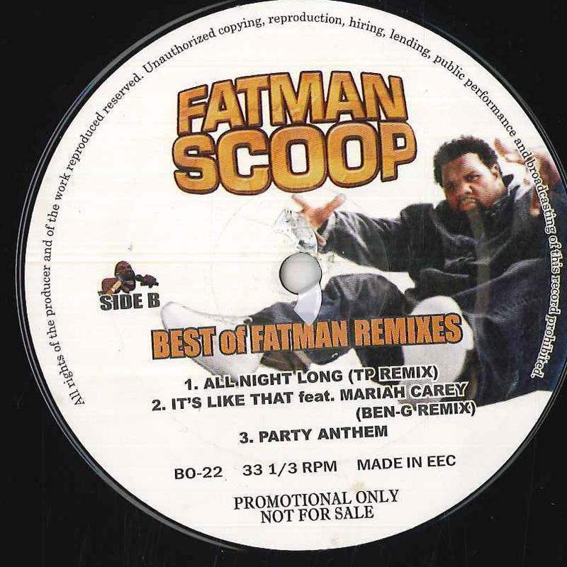 12inch Record FATMAN SCOOP - RMX Special BO22 Not On Label Unknown Rap & Hip-Hop/R&B Used
12inch Record FATMAN SCOOP - RMX Special BO22 Not On Label Unknown Rap & Hip-Hop/R&B Used