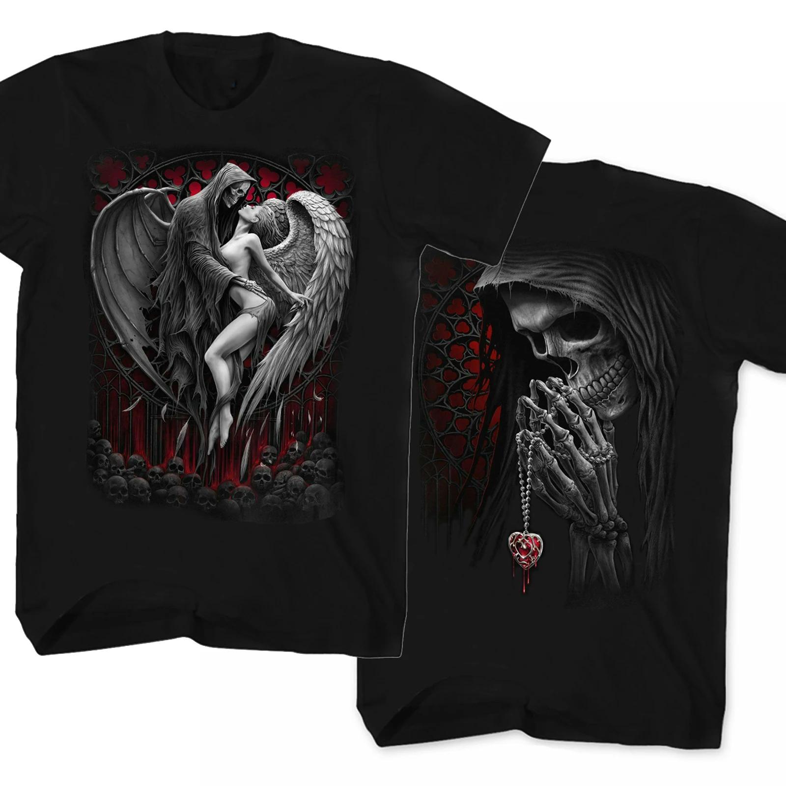 Крутой дизайн панк-рок готика черепа смерти крылья смерти жнец футболка летняя хлопковая с коротким рукавом O-образным вырезом мужская футболка новая S-3XL XXXL чёрный
Крутой дизайн панк-рок готика черепа смерти крылья смерти жнец футболка летняя хлопковая с коротким рукавом O-образным вырезом мужская футболка новая S-3XL XXXL чёрный