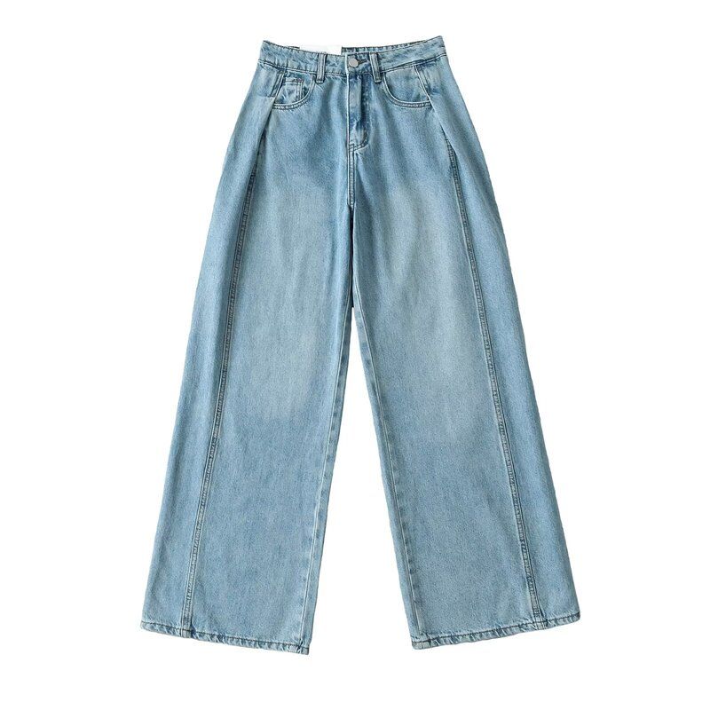 Fashion Style 2024 Summer New Arrival Women s Slim Looking Easiest for Match High Waist Loose Casual Denim Mop Pants Wide Leg Pants Light green L
Fashion Style 2024 Summer New Arrival Women s Slim Looking Easiest for Match High Waist Loose Casual Denim Mop Pants Wide Leg Pants Light green L