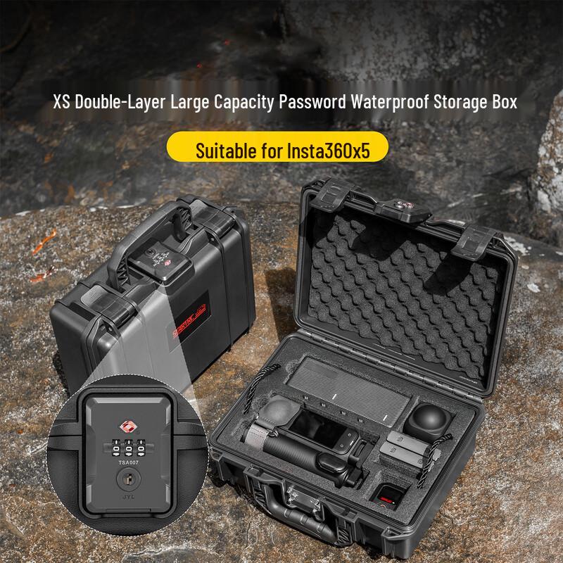 Jingdangdang Multi-function Waterproof Storage Case for Insta360 X5
Jingdangdang Multi-function Waterproof Storage Case for Insta360 X5