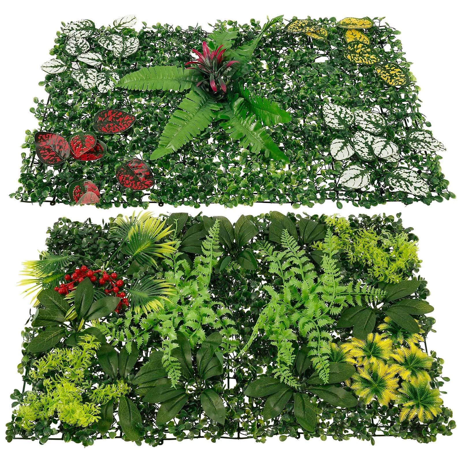 2Pcs Artificial Plants Grass Wall Panel Fake Green Leaf Backdrop Fence Screen Weather Resistant Imitation Greenery Home Décor
2Pcs Artificial Plants Grass Wall Panel Fake Green Leaf Backdrop Fence Screen Weather Resistant Imitation Greenery Home Décor