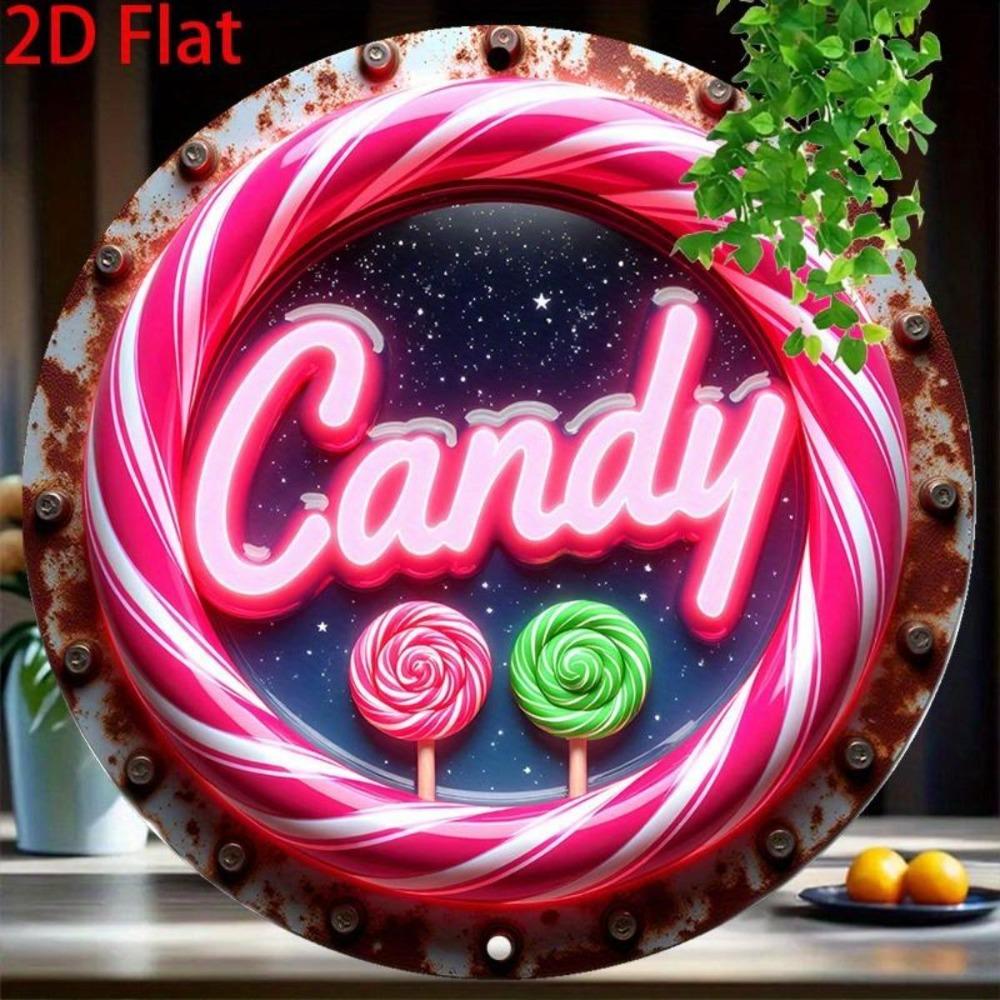 Hisun Tin Sign Vintage Neon Candy Lollipop Metal Tin Sign Retro D Effect Pink Swirl Candy with Starry Sky Round Wall Art Decor Classic Sweet 20x20cm
Hisun Tin Sign Vintage Neon Candy Lollipop Metal Tin Sign Retro D Effect Pink Swirl Candy with Starry Sky Round Wall Art Decor Classic Sweet 20x20cm
