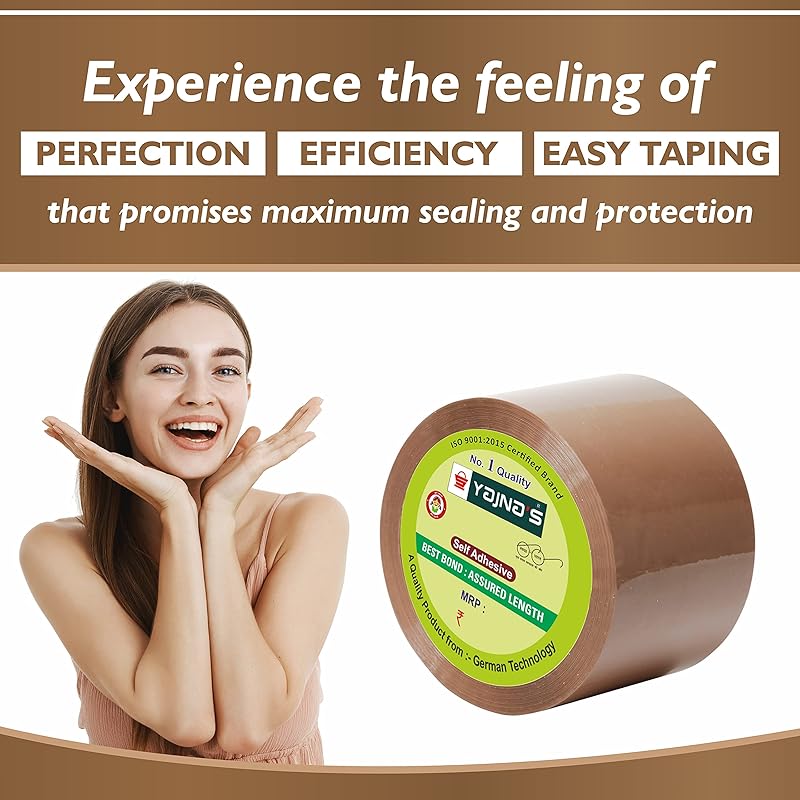 Yajnas 48Mm X 200 Meters, Pack Of 2, Brown Bopp Tape Self Adhesive High-Strength Packing Tape Rolls, Packaging Tape | Br 2 Inch / 200 Meters коричневий
Yajnas 48Mm X 200 Meters, Pack Of 2, Brown Bopp Tape Self Adhesive High-Strength Packing Tape Rolls, Packaging Tape | Br 2 Inch / 200 Meters коричневий