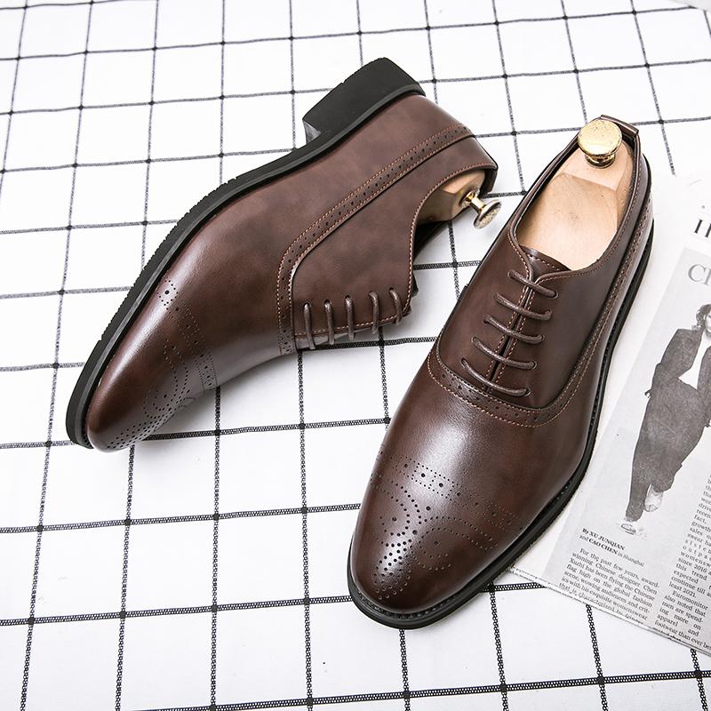 Fashion Men Business Block Shoes Black Brown PU European and American Fashion Lace Up Business Brand Formal Shoes Size 38-48 Men Shoes 38 коричневый
Fashion Men Business Block Shoes Black Brown PU European and American Fashion Lace Up Business Brand Formal Shoes Size 38-48 Men Shoes 38 коричневый