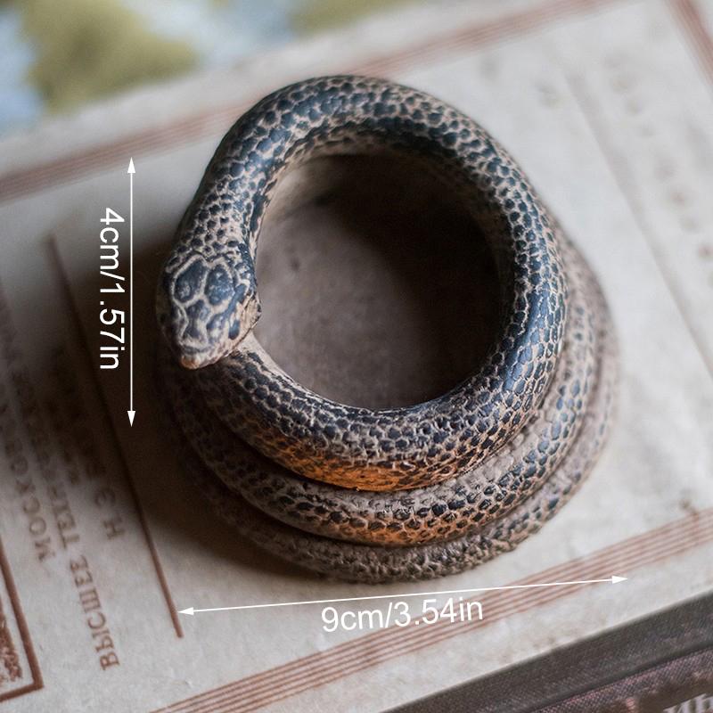 1шт спиральная змея креативный бетонный художественный подсвечник альтернативная композиция в виде чашки свечи цветочное украшение