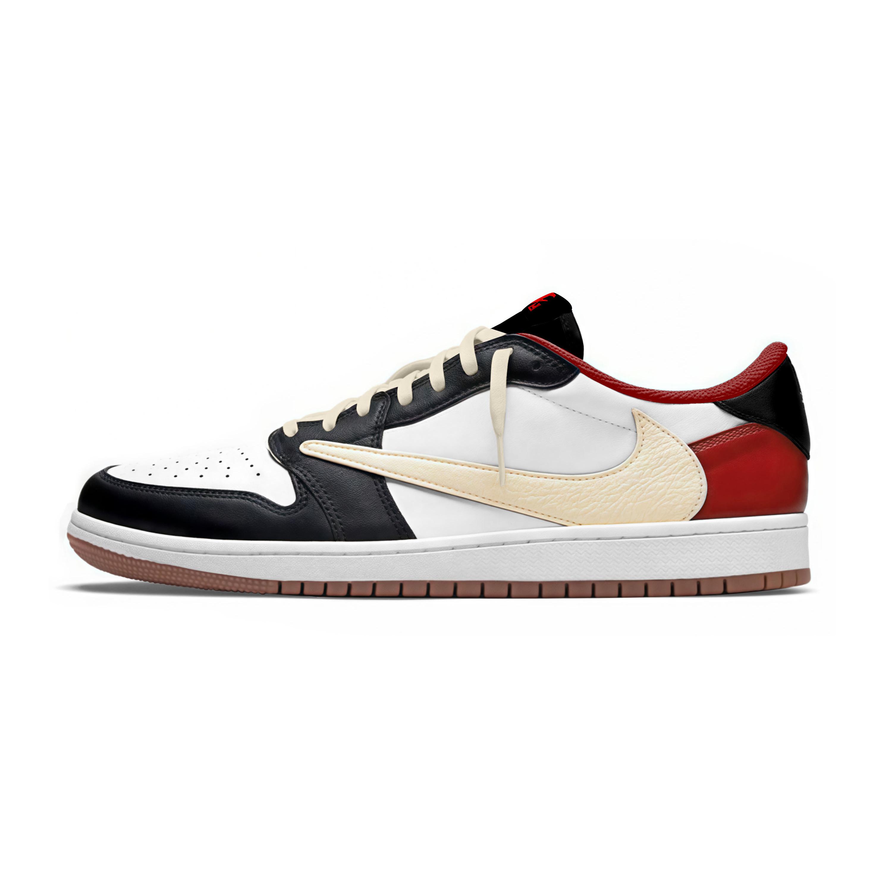 Jordan x Travis Scott Air Jordan 1 Coverage Slip Resistant Low top Skateboard Shoes Unisex Black White Red DZ4137-700(Team954-) 36.5
Jordan x Travis Scott Air Jordan 1 Coverage Slip Resistant Low top Skateboard Shoes Unisex Black White Red DZ4137-700(Team954-) 36.5