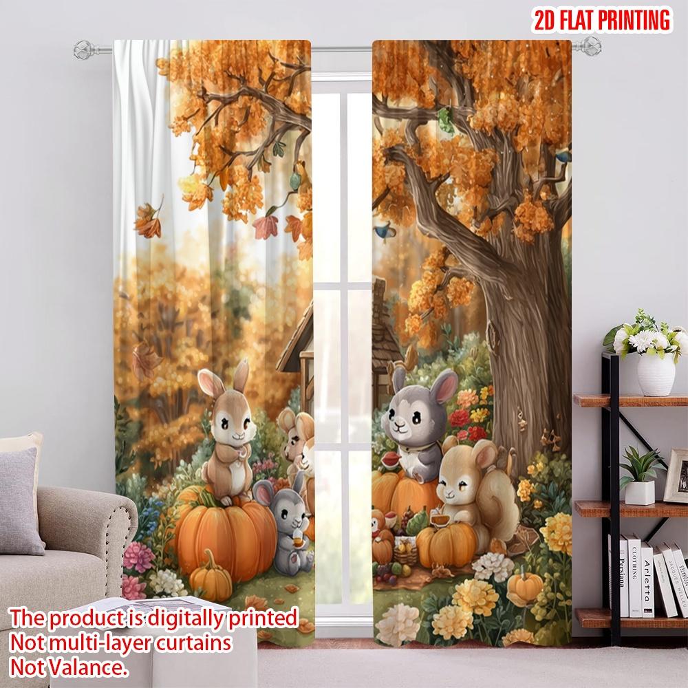 2pcs,2D plane printing Light Filtering Curtains Fall Animal Party Versatile Durable Polyester (without rod) Room Decor Ldeal for 52.50 × 116.00 cm 2 pcs
2pcs,2D plane printing Light Filtering Curtains Fall Animal Party Versatile Durable Polyester (without rod) Room Decor Ldeal for 52.50 × 116.00 cm 2 pcs