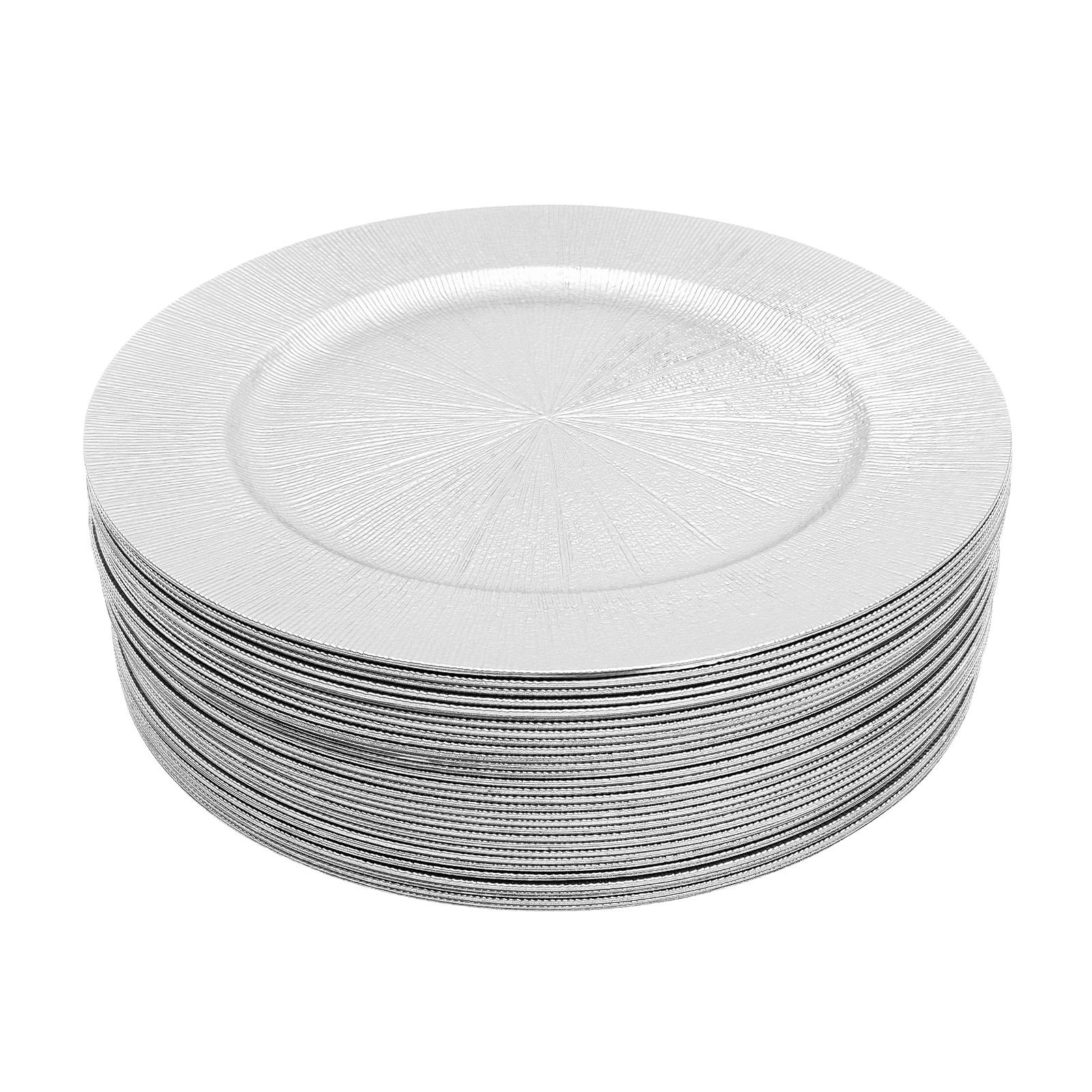 50 Pcs Silver Charger Plates, Round Elegant PP Plates for Wedding Banquet, Holiday Party Decor, Table Setting 50pc срібний
50 Pcs Silver Charger Plates, Round Elegant PP Plates for Wedding Banquet, Holiday Party Decor, Table Setting 50pc срібний