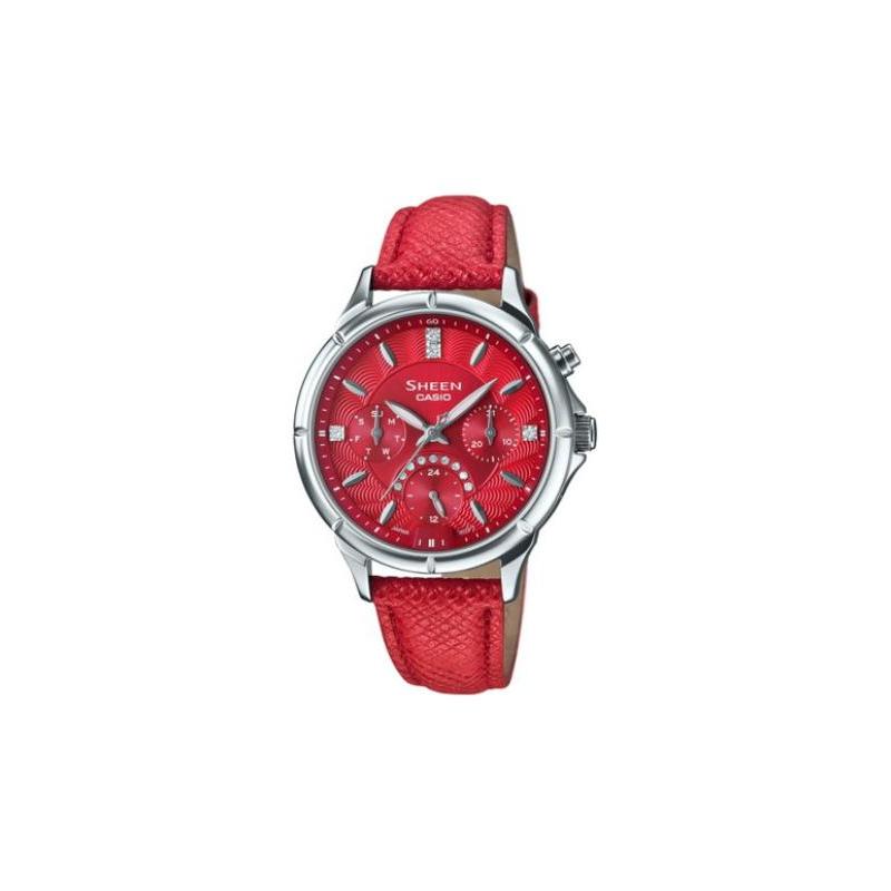 Casio CASIOSHEEN series waterproof quartz movement leather strap Japanese and Korean watch women s watch red dial SHE-3047L-4A красный
Casio CASIOSHEEN series waterproof quartz movement leather strap Japanese and Korean watch women s watch red dial SHE-3047L-4A красный