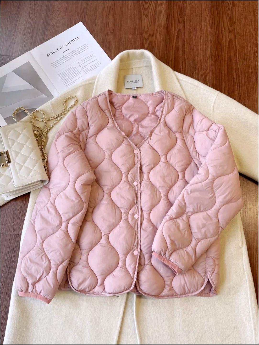 2025 Spring Slim Fit Lightweight Cotton Jacket: Warm, Thin-Lined, Short Collar Design M (fits 45-55 kg) рожевий
2025 Spring Slim Fit Lightweight Cotton Jacket: Warm, Thin-Lined, Short Collar Design M (fits 45-55 kg) рожевий