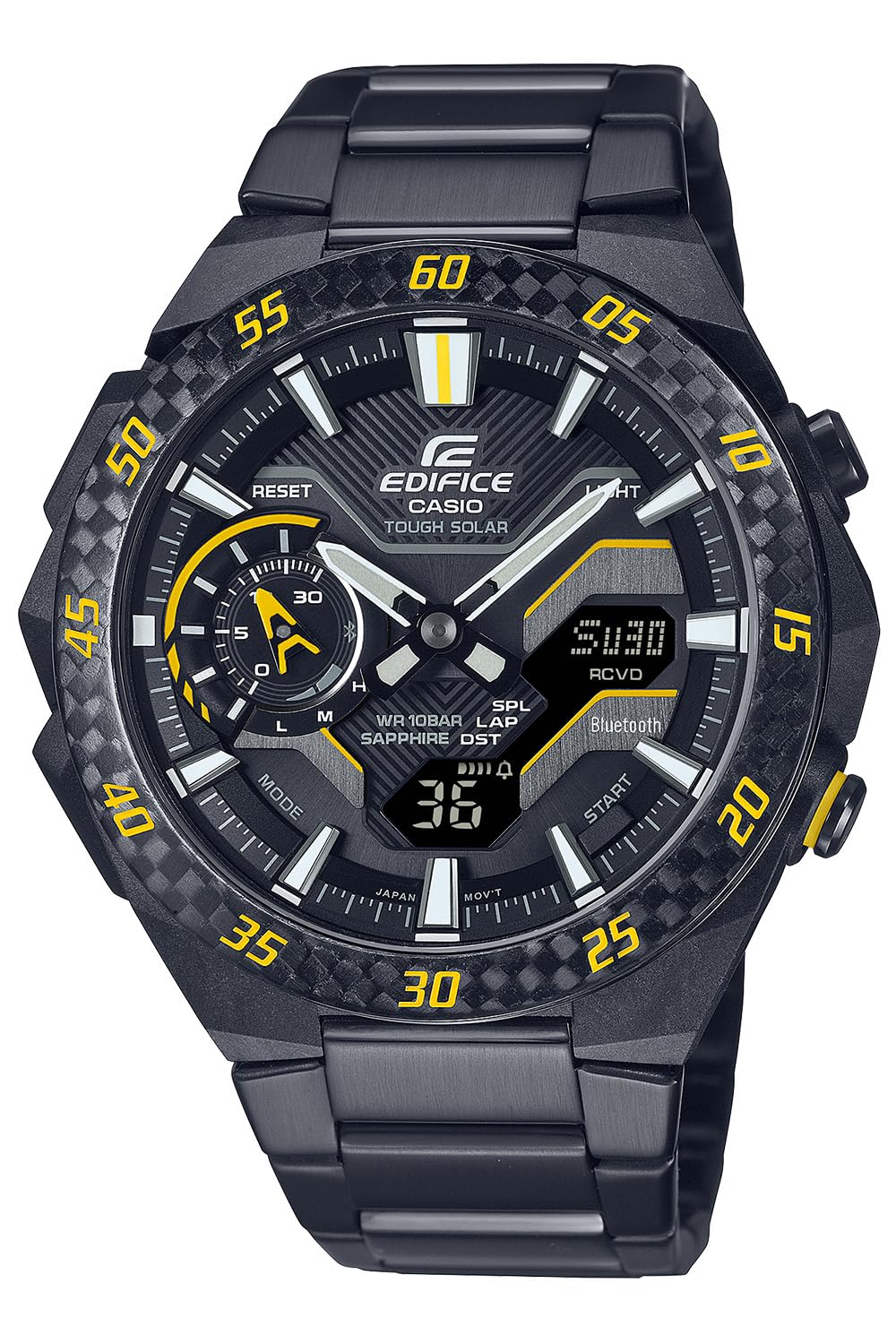 Casio Edifice Watch (Official Japanese Model) WINDFLOW Bluetooth Solar Sapphire Crystal ECB-2200YRC-1A9JF Men s Black
Casio Edifice Watch (Official Japanese Model) WINDFLOW Bluetooth Solar Sapphire Crystal ECB-2200YRC-1A9JF Men s Black