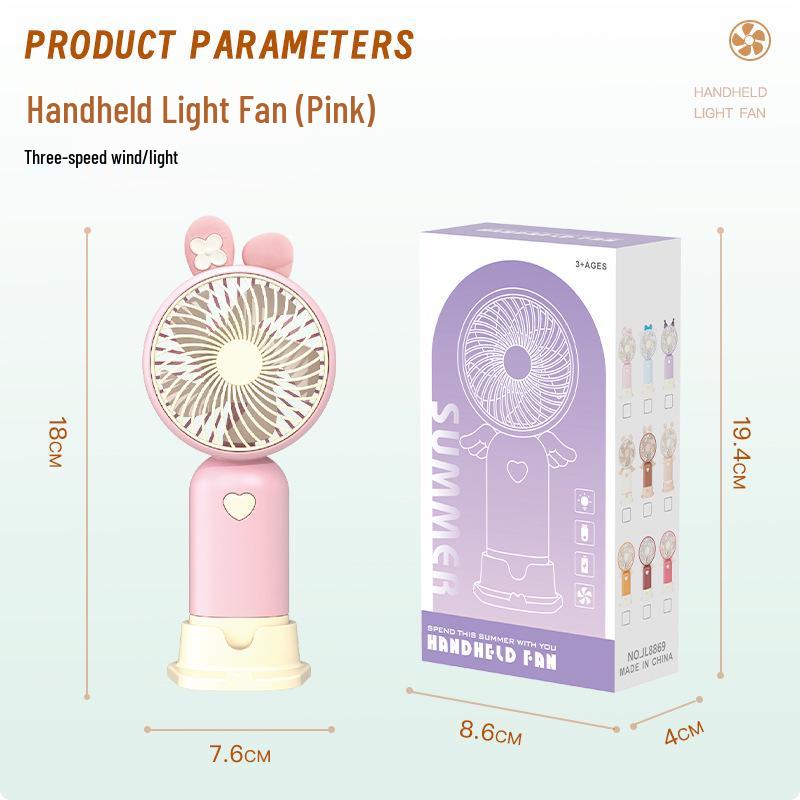 Cartoon Night Light & USB Rechargeable Mini Fan 16.3*7.6*6.6 cm
Cartoon Night Light & USB Rechargeable Mini Fan 16.3*7.6*6.6 cm