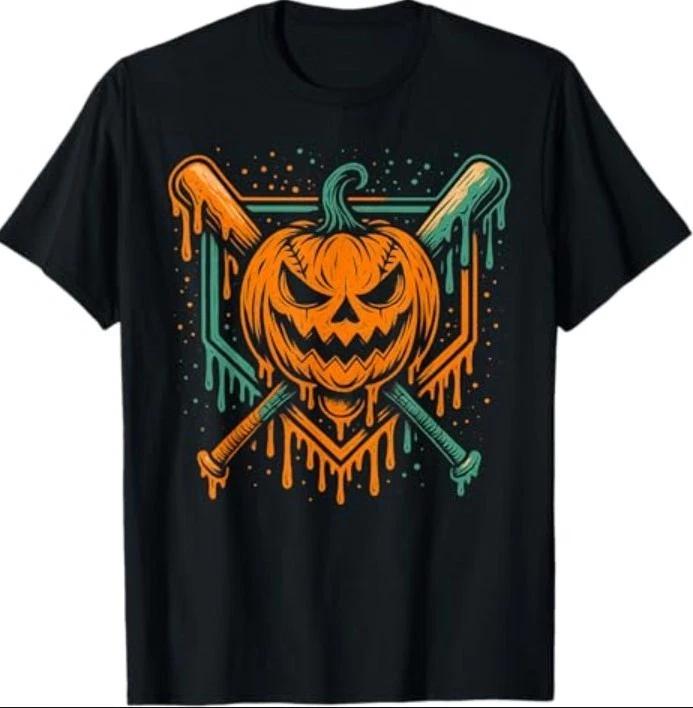 Pumpkin Halloween Baseball Ice Cream Drip Spooky T-Shirt XL
Pumpkin Halloween Baseball Ice Cream Drip Spooky T-Shirt XL