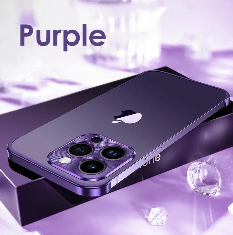 Aluminum Metal Frameless Bumper Camera Lens Protector Case for 16 15 14 13 12 Pro Max Plus 16Pro 15Pro I Phone i15 Cover Metal&For iPhone 16 фіолетовий
Aluminum Metal Frameless Bumper Camera Lens Protector Case for 16 15 14 13 12 Pro Max Plus 16Pro 15Pro I Phone i15 Cover Metal&For iPhone 16 фіолетовий