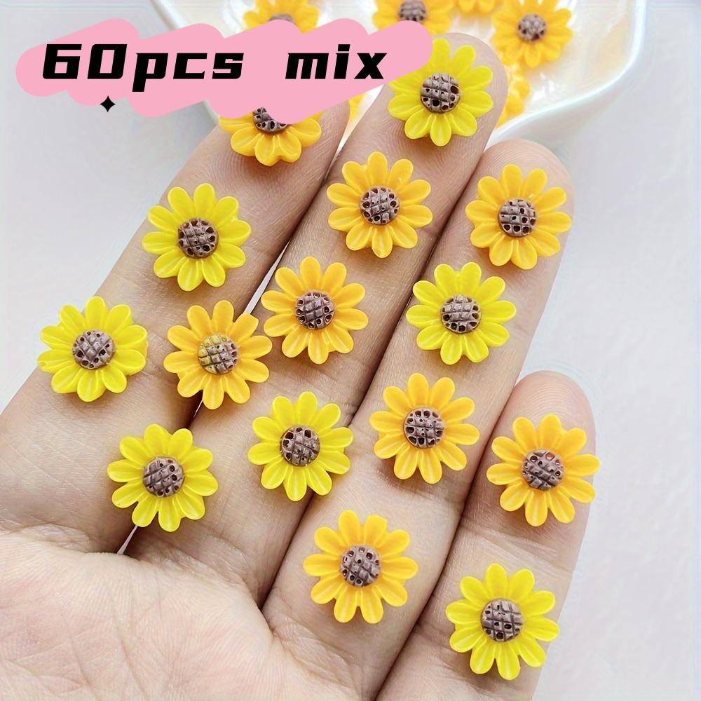 60 piece set of yellow daisy flat back resin decoration -11mm mini flower rhinestones, used for scrapbooking, wedding decoration
60 piece set of yellow daisy flat back resin decoration -11mm mini flower rhinestones, used for scrapbooking, wedding decoration