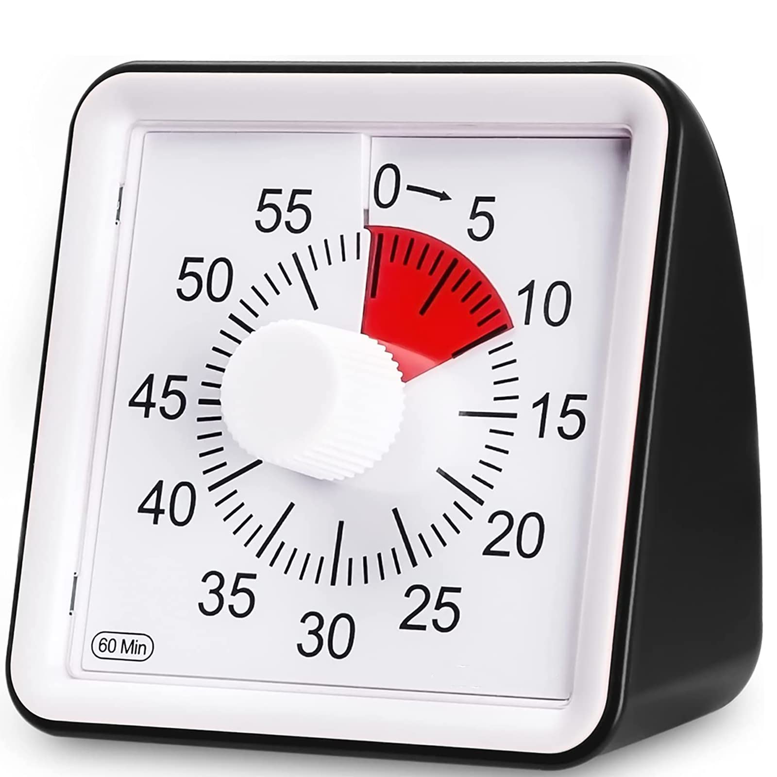 LivingHall Timer Kitchen 60 Minutes Visual Timer Silent Timer Time Management Tool for Kids and Adults (Black, 7.8cmX7.8cmX4cm)
LivingHall Timer Kitchen 60 Minutes Visual Timer Silent Timer Time Management Tool for Kids and Adults (Black, 7.8cmX7.8cmX4cm)