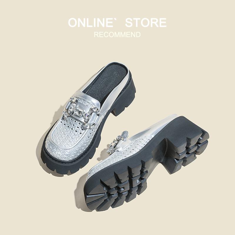 Дизайнерский нишевый плетеный ажурный мешок, головные крутые шлепанцы, летняя новинка, обувь с круглым носком и толстым каблуком, женская 43 серебряный
Дизайнерский нишевый плетеный ажурный мешок, головные крутые шлепанцы, летняя новинка, обувь с круглым носком и толстым каблуком, женская 43 серебряный