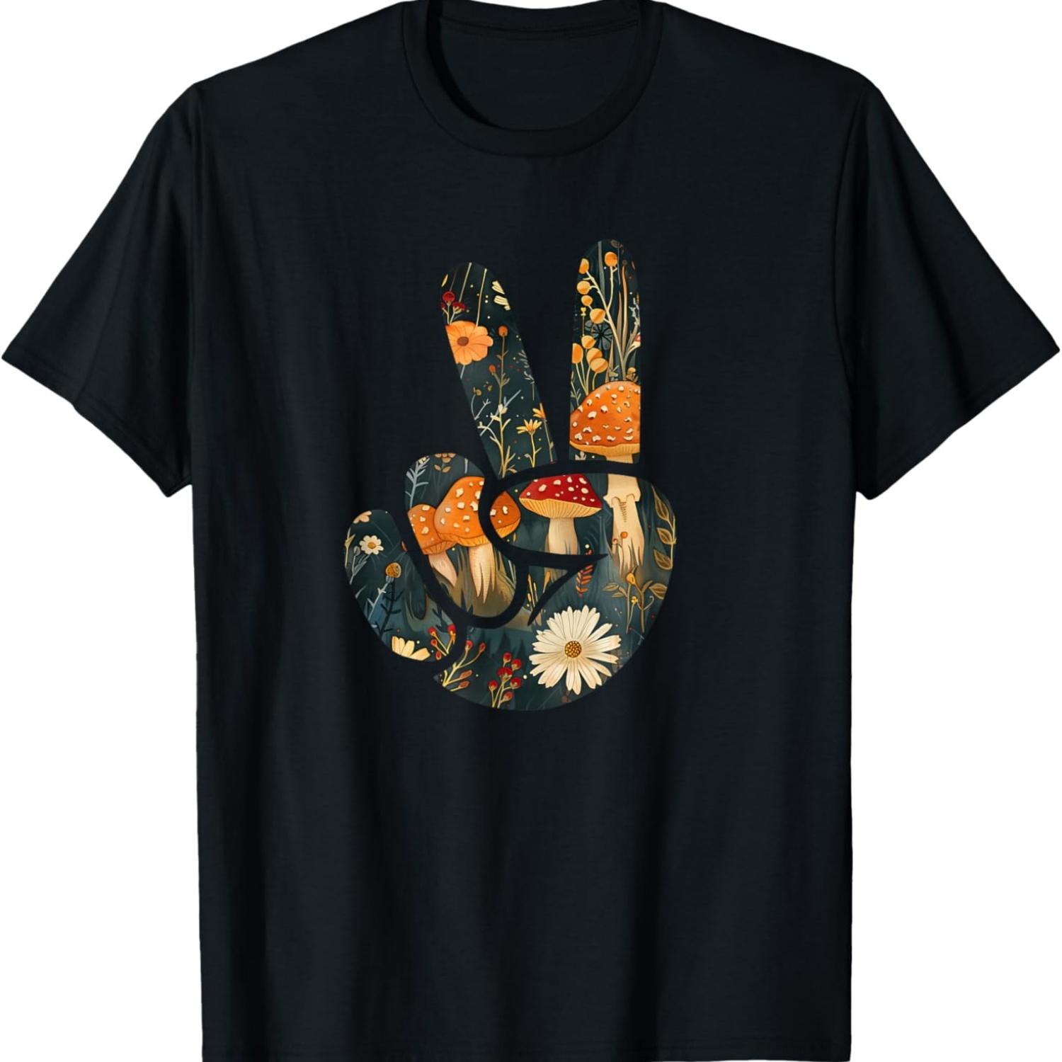 Natural Silhouette Forest Meadow Cottagecore Peace Sign Hand T-Shirt(10) S чёрный
Natural Silhouette Forest Meadow Cottagecore Peace Sign Hand T-Shirt(10) S чёрный