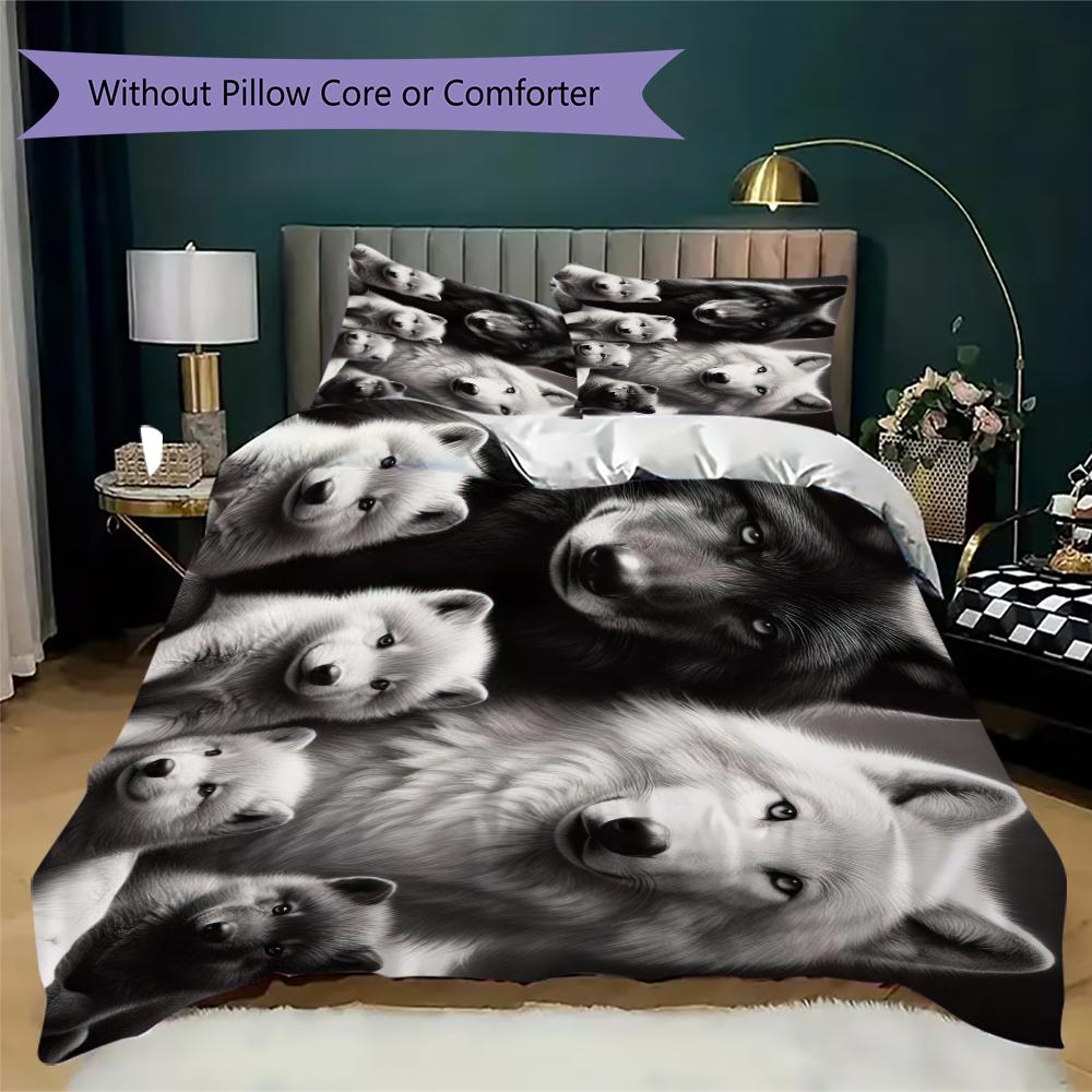 1PC Wolf Theme Bedding Quilt Set Quilt Cover Pillowcase Home Decoration Birthday Gift (1 * duvet cover + 2 * pillowcase, without core)A9 135x200cm
1PC Wolf Theme Bedding Quilt Set Quilt Cover Pillowcase Home Decoration Birthday Gift (1 * duvet cover + 2 * pillowcase, without core)A9 135x200cm