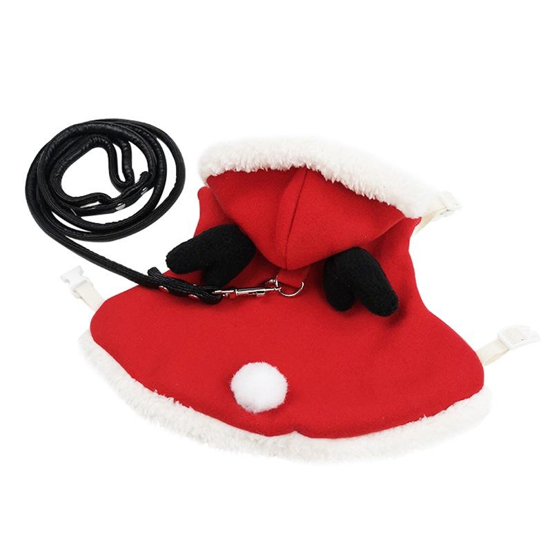 Christmas Small Animal Costume Coat Winter Warm Pet Rabbit Clothes Harness Leash Set For Ferret Bunny Hamster Small Pet Costume S яскраво-червоний
Christmas Small Animal Costume Coat Winter Warm Pet Rabbit Clothes Harness Leash Set For Ferret Bunny Hamster Small Pet Costume S яскраво-червоний