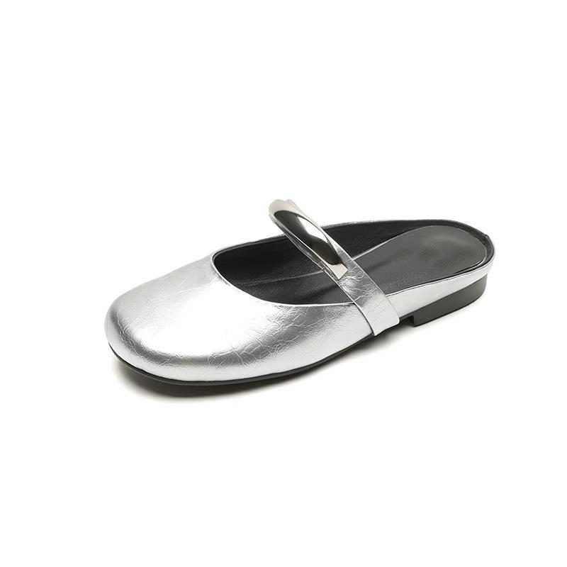 Baotou slippers are comfortable for women to wear outside, sandals metal Mary Jane lazy drag leather, red half drag single shoes, inner height increas 40
Baotou slippers are comfortable for women to wear outside, sandals metal Mary Jane lazy drag leather, red half drag single shoes, inner height increas 40