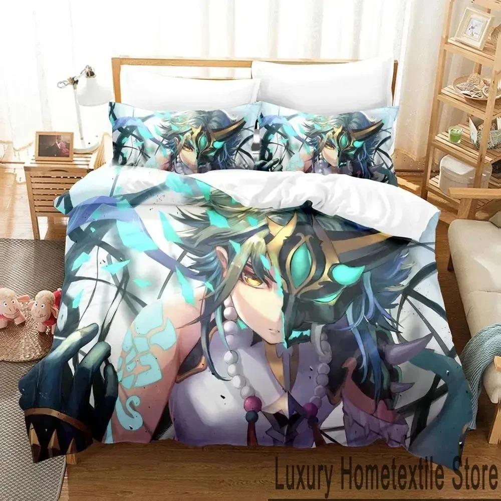 Three-Dimensional Genshin Impact Xiao Anime Bed Linen Kit Quilt Cover Bed Kit Quilt Cover Pillowcase Comforter king Queen Dimension Size Boys Adult EU Single 135x200cm
Three-Dimensional Genshin Impact Xiao Anime Bed Linen Kit Quilt Cover Bed Kit Quilt Cover Pillowcase Comforter king Queen Dimension Size Boys Adult EU Single 135x200cm