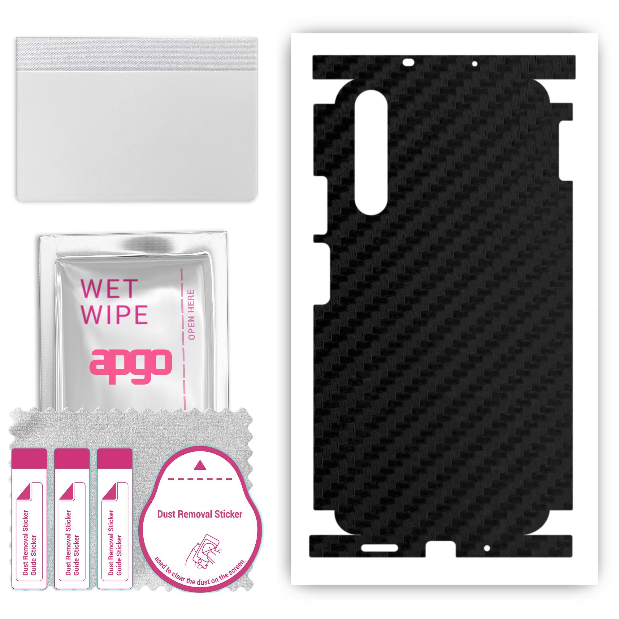apgo Protective Skin Sticker for the back+sides compatible with Honor 20S, Full Wrap Film, Foil, Vinyl - Pattern Carbon Black
apgo Protective Skin Sticker for the back+sides compatible with Honor 20S, Full Wrap Film, Foil, Vinyl - Pattern Carbon Black