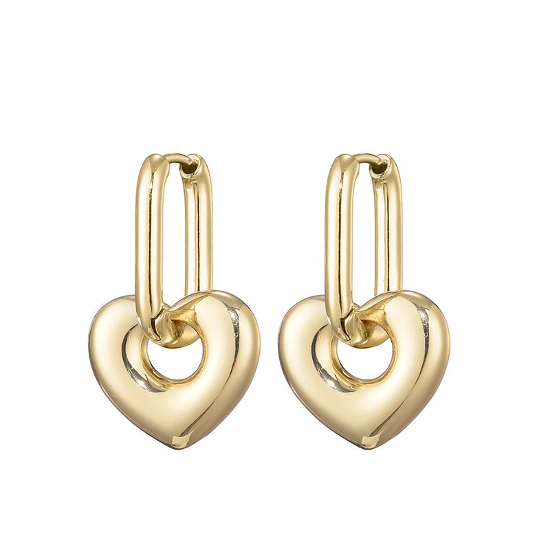 Fashion Smooth Heart Pendant Oval Rectangle Hoop Earrings For Women Gold Copper Color Elegant Dangle Female Earrings Jewlery золотой
Fashion Smooth Heart Pendant Oval Rectangle Hoop Earrings For Women Gold Copper Color Elegant Dangle Female Earrings Jewlery золотой