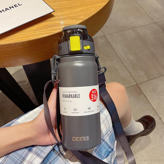 21oz 316 Stainless Steel Thermos Water Bottle For Girls With Straw Portable Strap Large Sports Thermal Insulated Vacuum Flask St Practical Use 21oz-600ml
21oz 316 Stainless Steel Thermos Water Bottle For Girls With Straw Portable Strap Large Sports Thermal Insulated Vacuum Flask St Practical Use 21oz-600ml