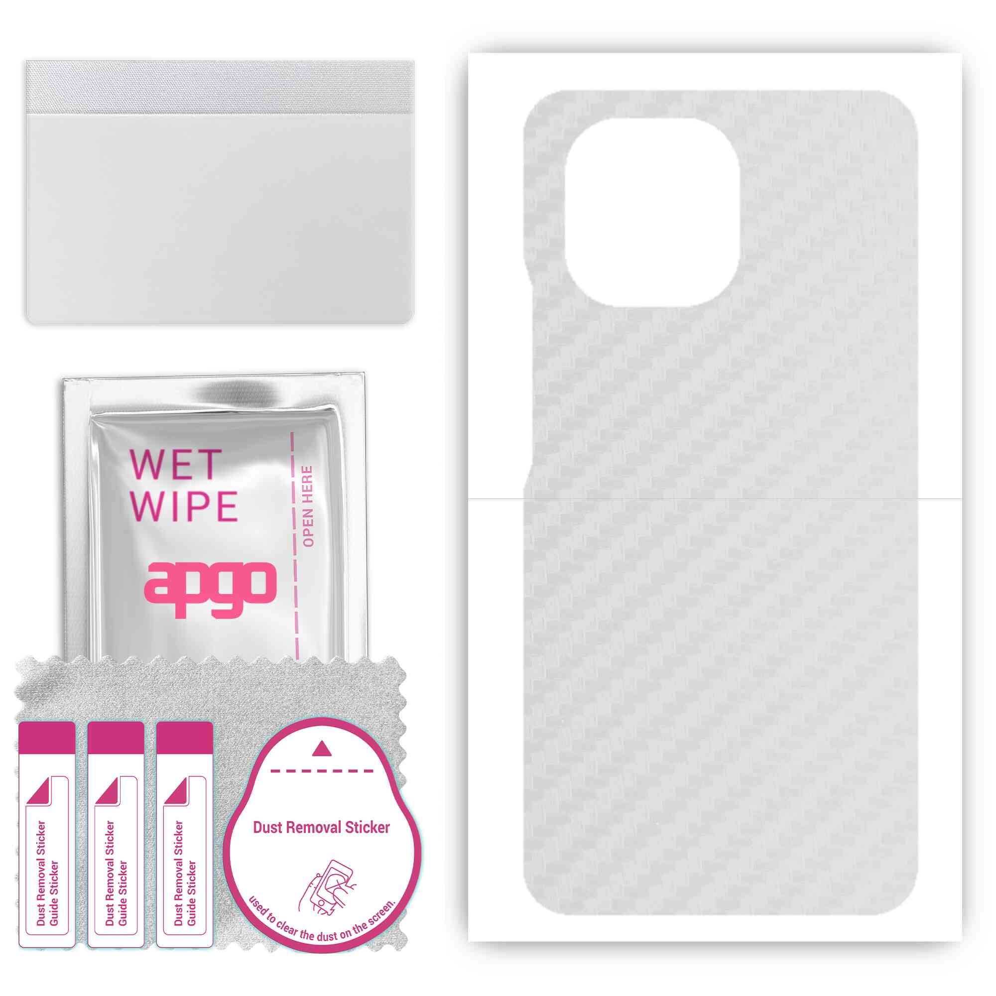 Apgo Protective Skin Sticker for the back compatible with Xiaomi Mi 11, Wrap Film, Foil, Vinyl - Pattern Transparent Carbon
Apgo Protective Skin Sticker for the back compatible with Xiaomi Mi 11, Wrap Film, Foil, Vinyl - Pattern Transparent Carbon