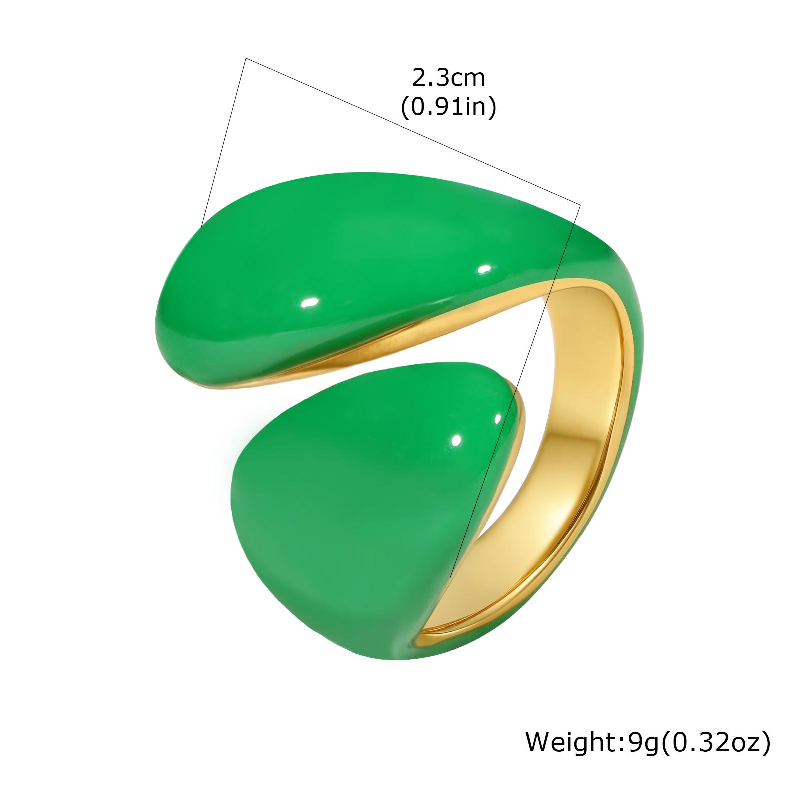 Stainless Steel Candy Color Multi-Color Enamel Ring, Blue/Pink/Green Irregular Open Rings for Women, Fashion Jewelry Gift 7 зелений
Stainless Steel Candy Color Multi-Color Enamel Ring, Blue/Pink/Green Irregular Open Rings for Women, Fashion Jewelry Gift 7 зелений