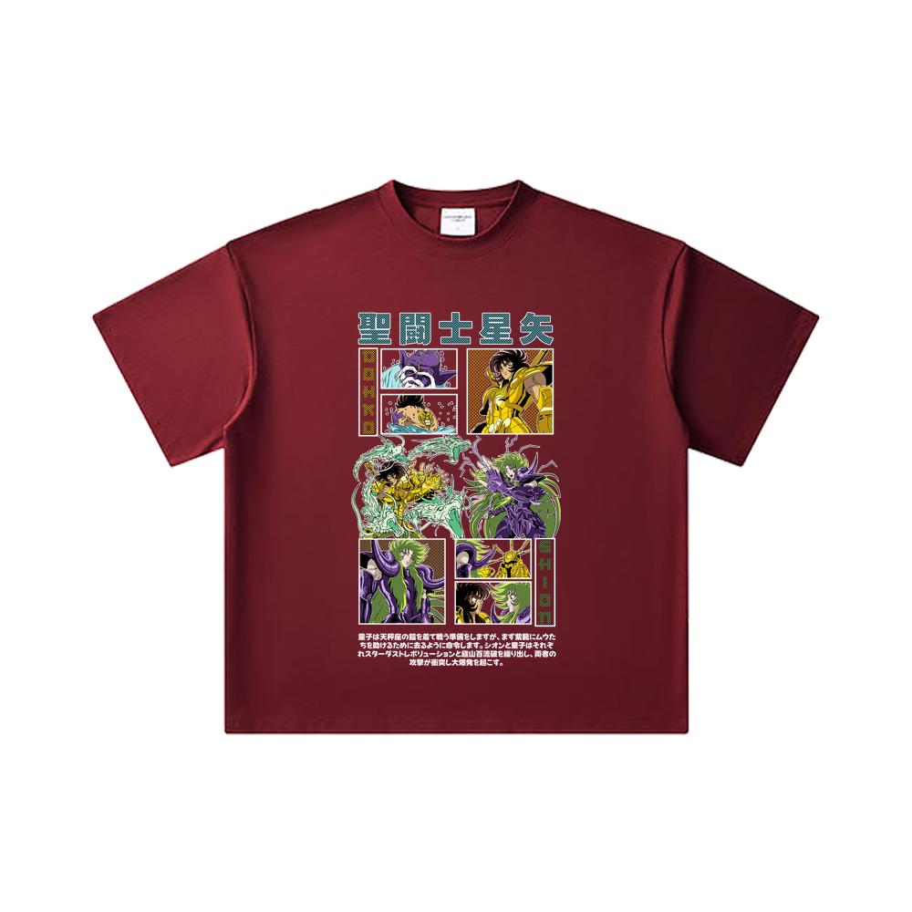 260 GSM Double Yarn 32 Count 100% Cotton Saint Seiya V5 Dohko Shion Print Unisex Heavy Cotton T Shirt 2XL вина червоного кольору
260 GSM Double Yarn 32 Count 100% Cotton Saint Seiya V5 Dohko Shion Print Unisex Heavy Cotton T Shirt 2XL вина червоного кольору