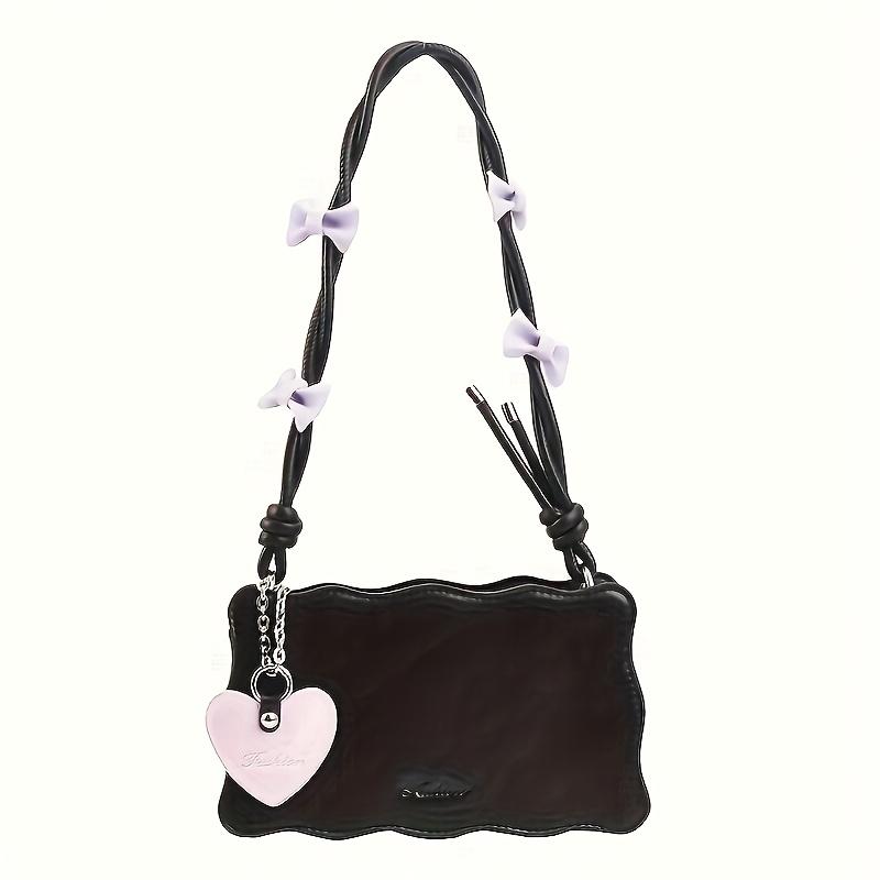 Women s Bow Tie Shoulder Bag Underarm Bag Small Square Bag чорний
Women s Bow Tie Shoulder Bag Underarm Bag Small Square Bag чорний